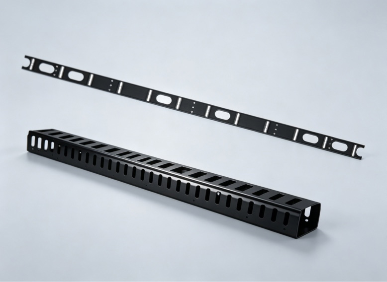 ATTOM cable management accessories - horizontal or vertical plate, finger, and ring types for organized cable routing