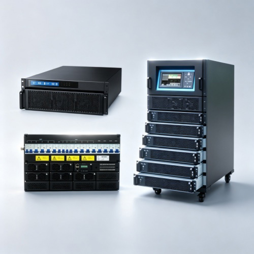 AgileRax 2.0 integrated power system - rack-mounted modular UPS and 48VDC telecom power with configurable battery backup (5 mins to 4 hours)