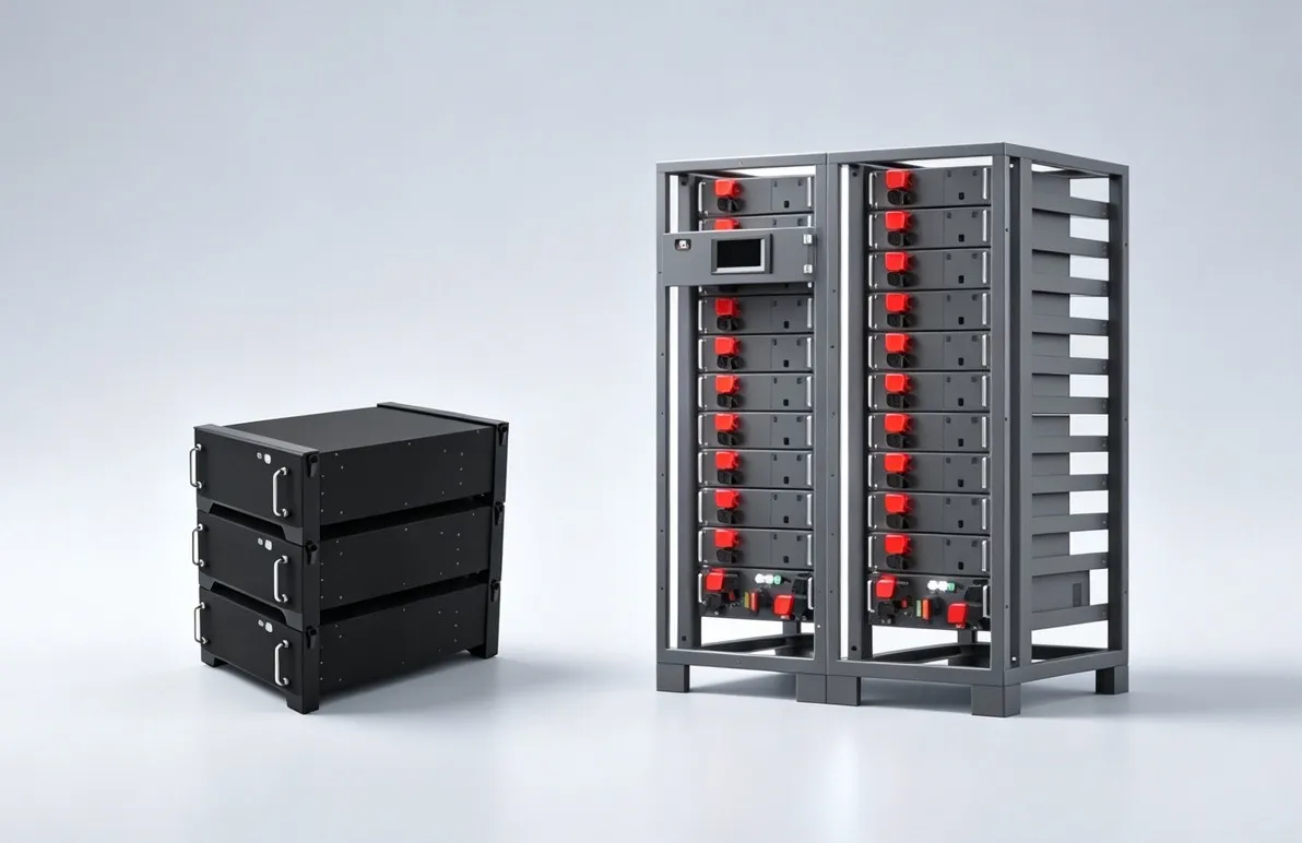 AgilePower UPS compatible lithium iron phosphate battery system with intelligent BMS for remote monitoring and full protection